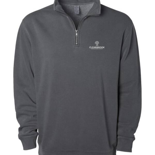 Independent Trading Unisex Pigment-Dyed Quarter-Zip Pullover